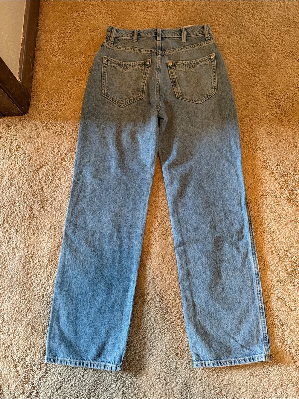 Reformation Cowboy Pointed Pocket High Rise Straight Jeans